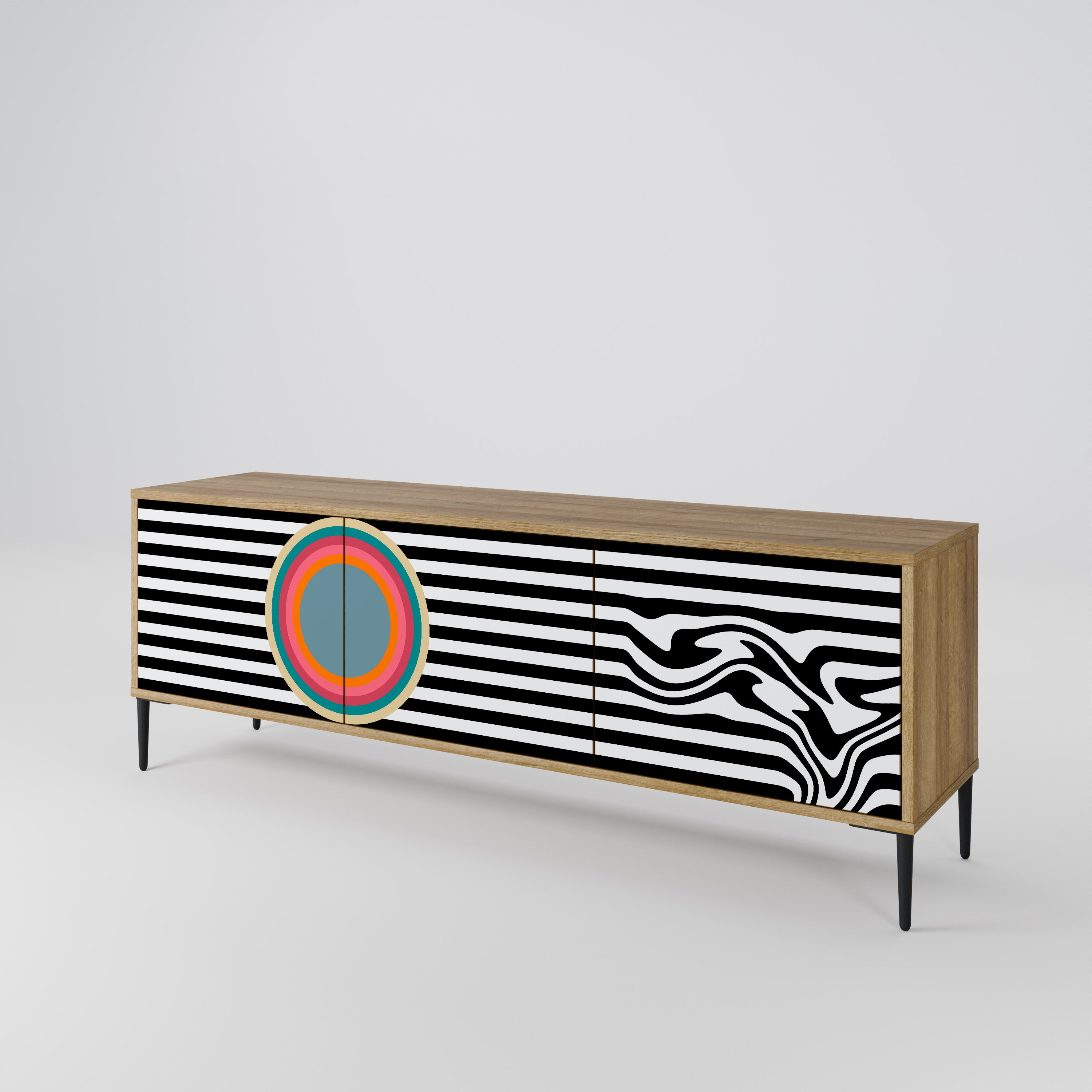 SPECTRA SHOWCASE Mueble de TV de 3 Puertas