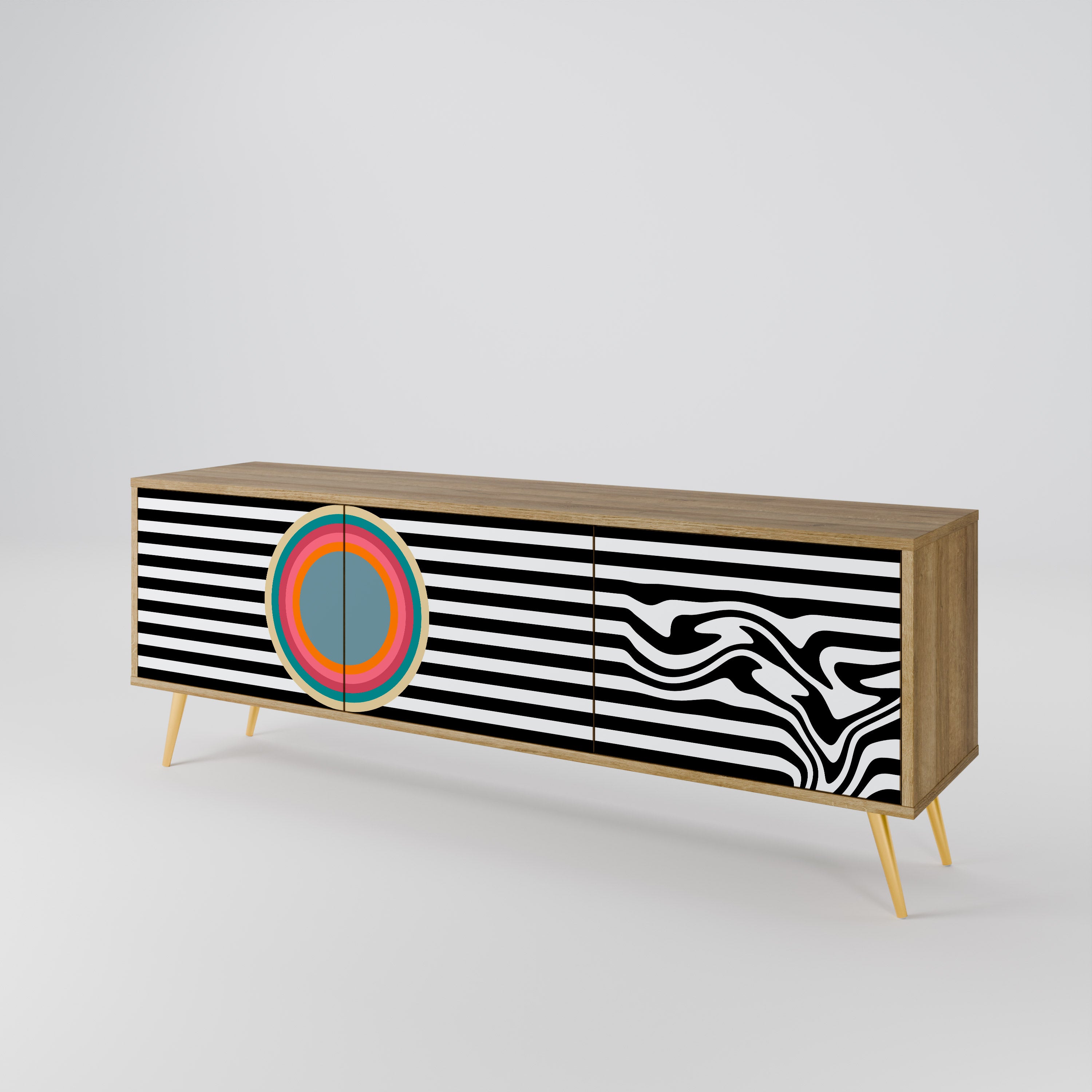 SPECTRA SHOWCASE Mueble de TV de 3 Puertas