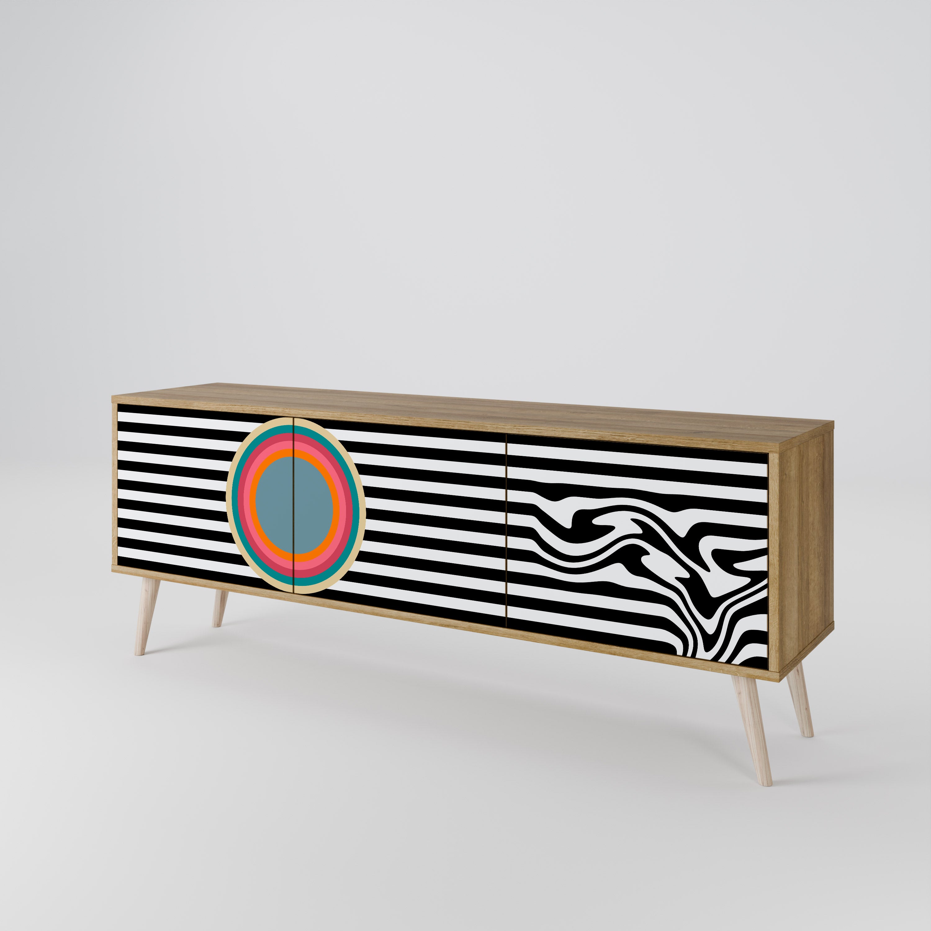 SPECTRA SHOWCASE Mueble de TV de 3 Puertas