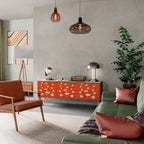 COURAGE MOLD Mueble de TV de 3 Puertas en Efecto Roble