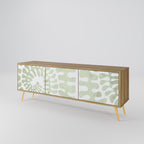 HELIX DANCE Mueble de TV de 3 Puertas en Efecto Roble