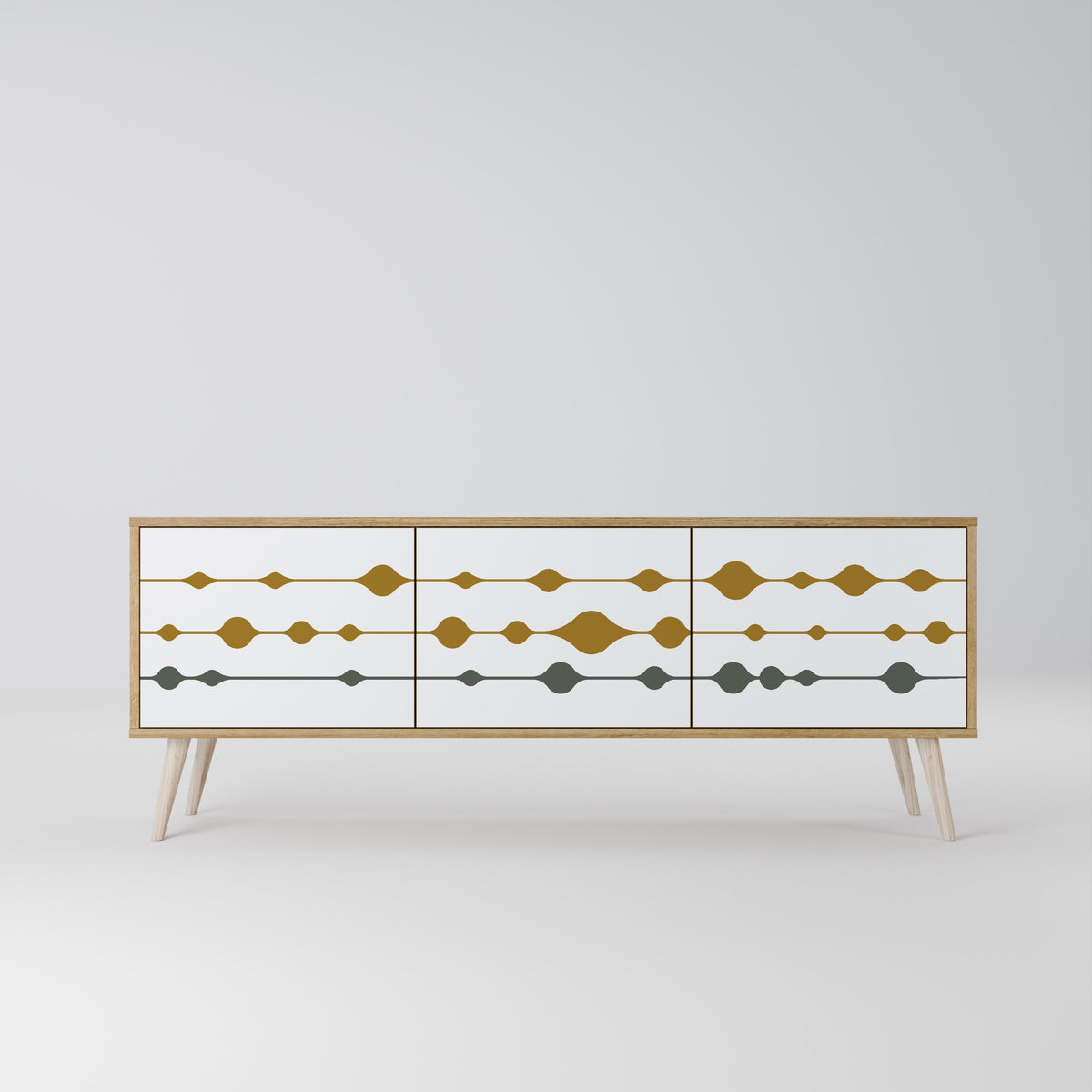 VIVID TONE Mueble de TV de 3 Puertas
