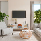 SPACE AROUND 3-Door TV Stand in Oak Effect