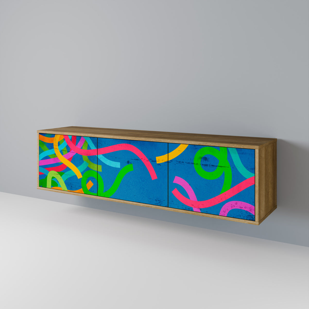 STREAMER TANGLE Mueble de TV de 3 Puertas