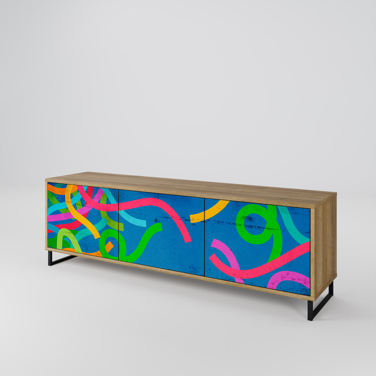STREAMER TANGLE Mueble de TV de 3 Puertas