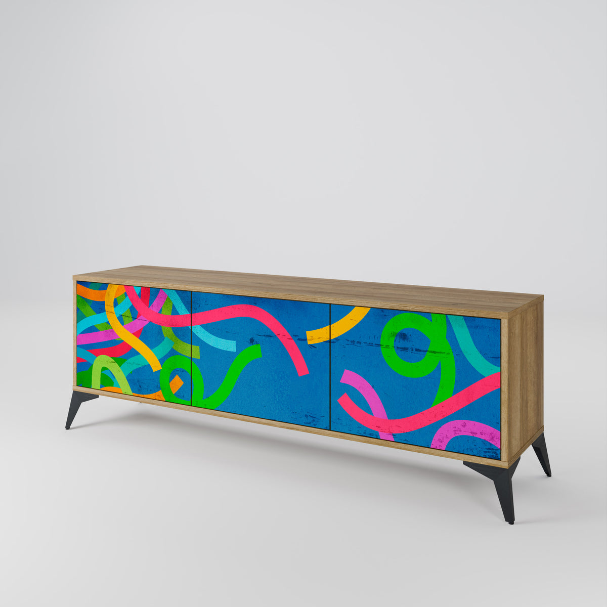 STREAMER TANGLE Mueble de TV de 3 Puertas