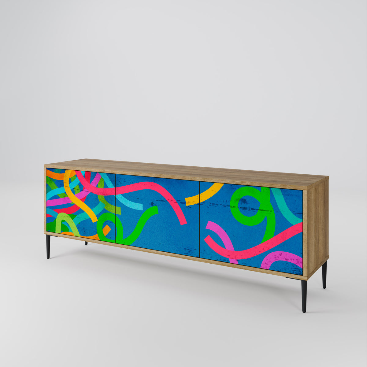 STREAMER TANGLE Mueble de TV de 3 Puertas