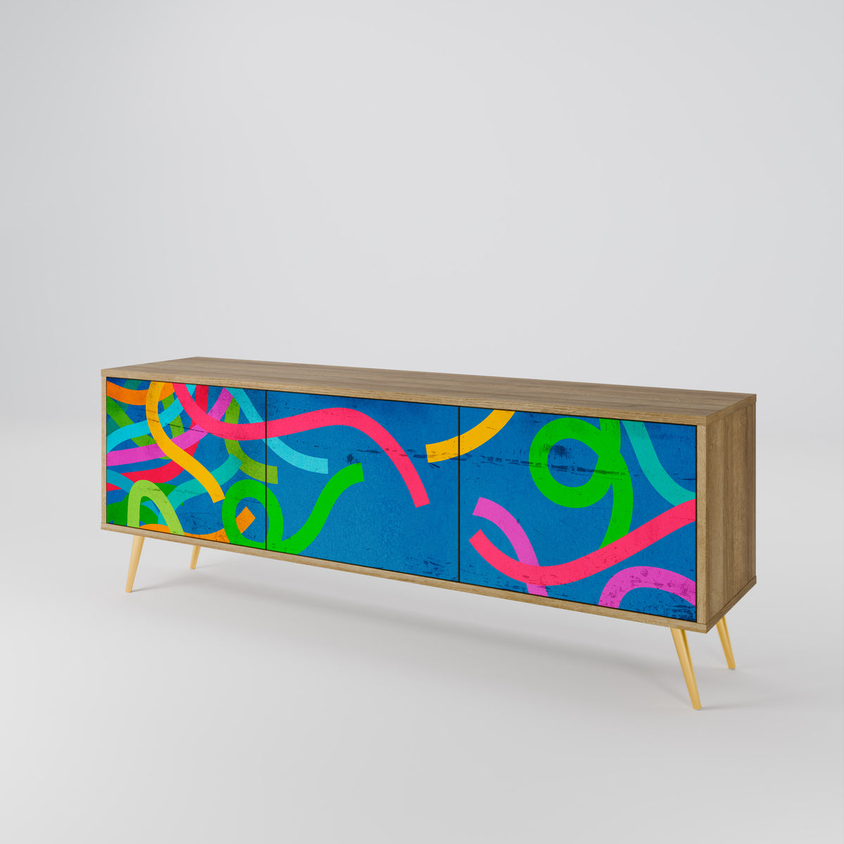 STREAMER TANGLE Mueble de TV de 3 Puertas