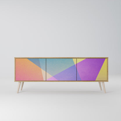 BRIGHT GEOMETRY Mueble de TV de 3 Puertas
