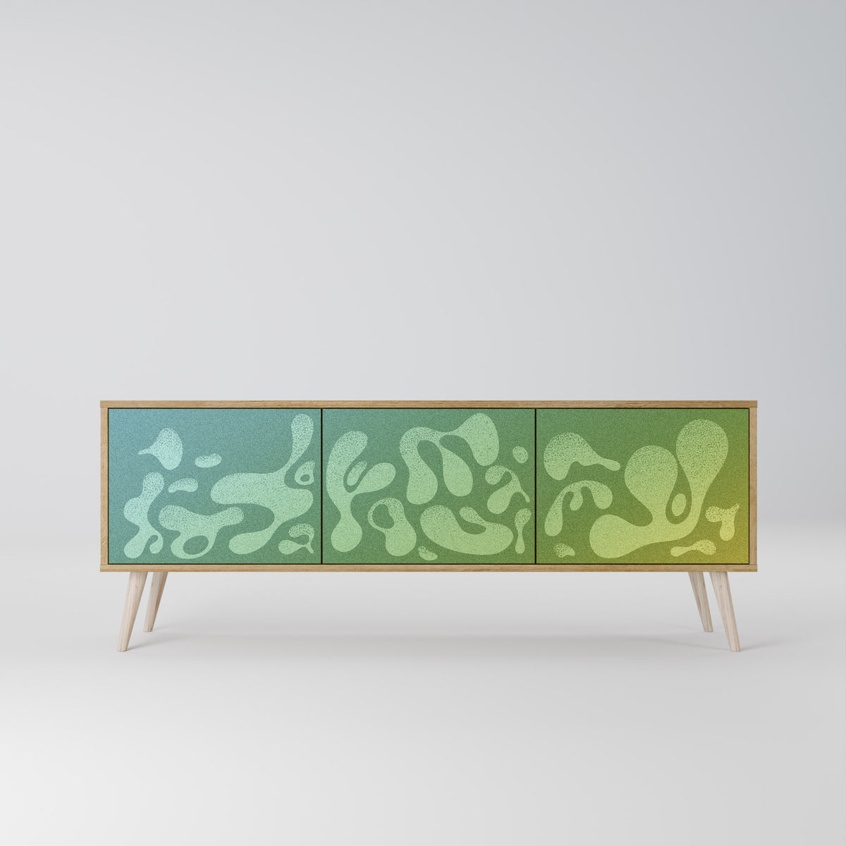 IRREGULAR BLUE Mueble de TV de 3 Puertas