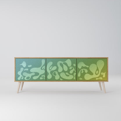 IRREGULAR BLUE Mueble de TV de 3 Puertas