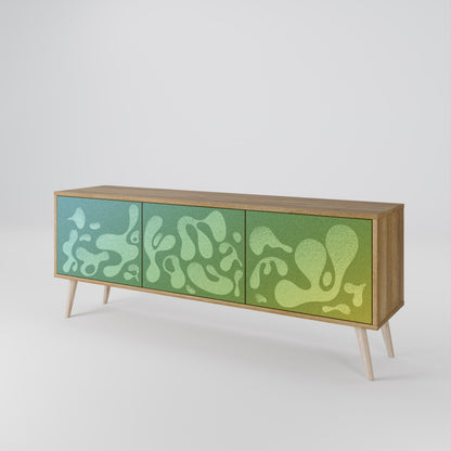 IRREGULAR BLUE Mueble de TV de 3 Puertas