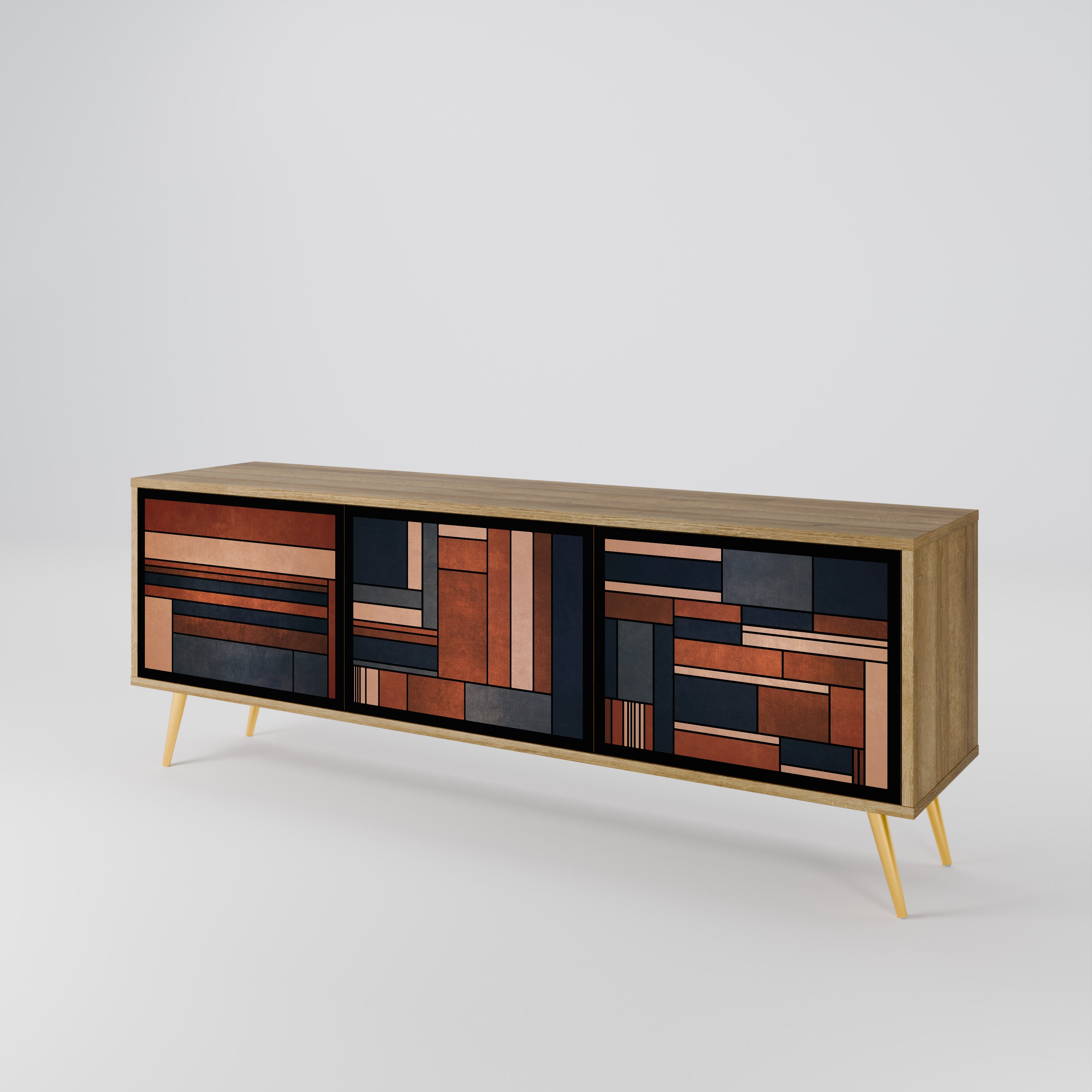 INTREPID FORMATION Mueble de TV de 3 Puertas