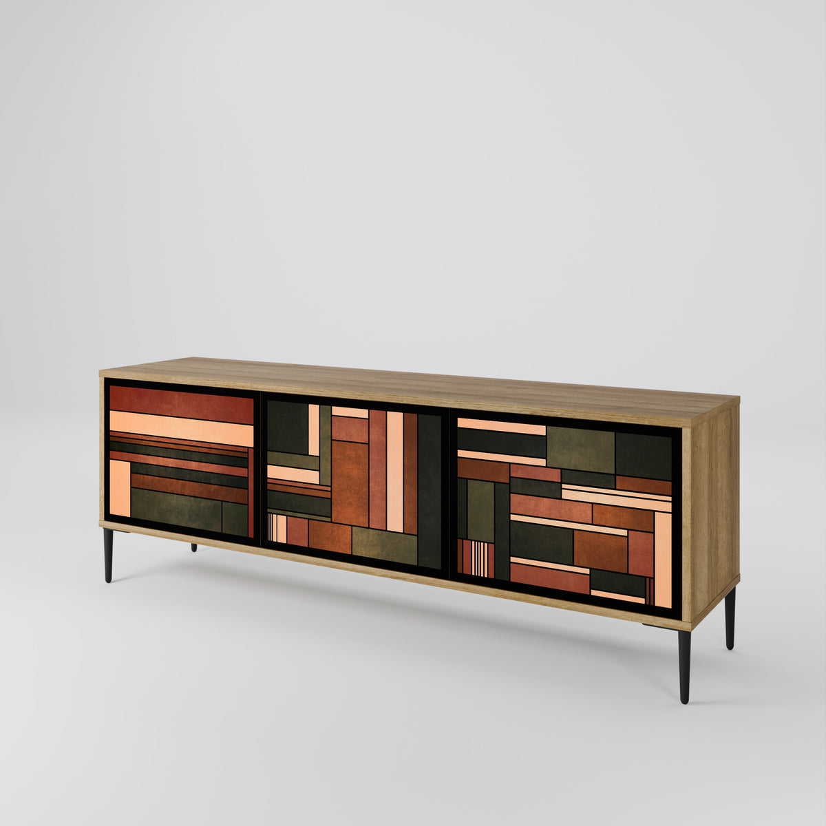 FIGURES OF NATURE Mueble de TV de 3 Puertas