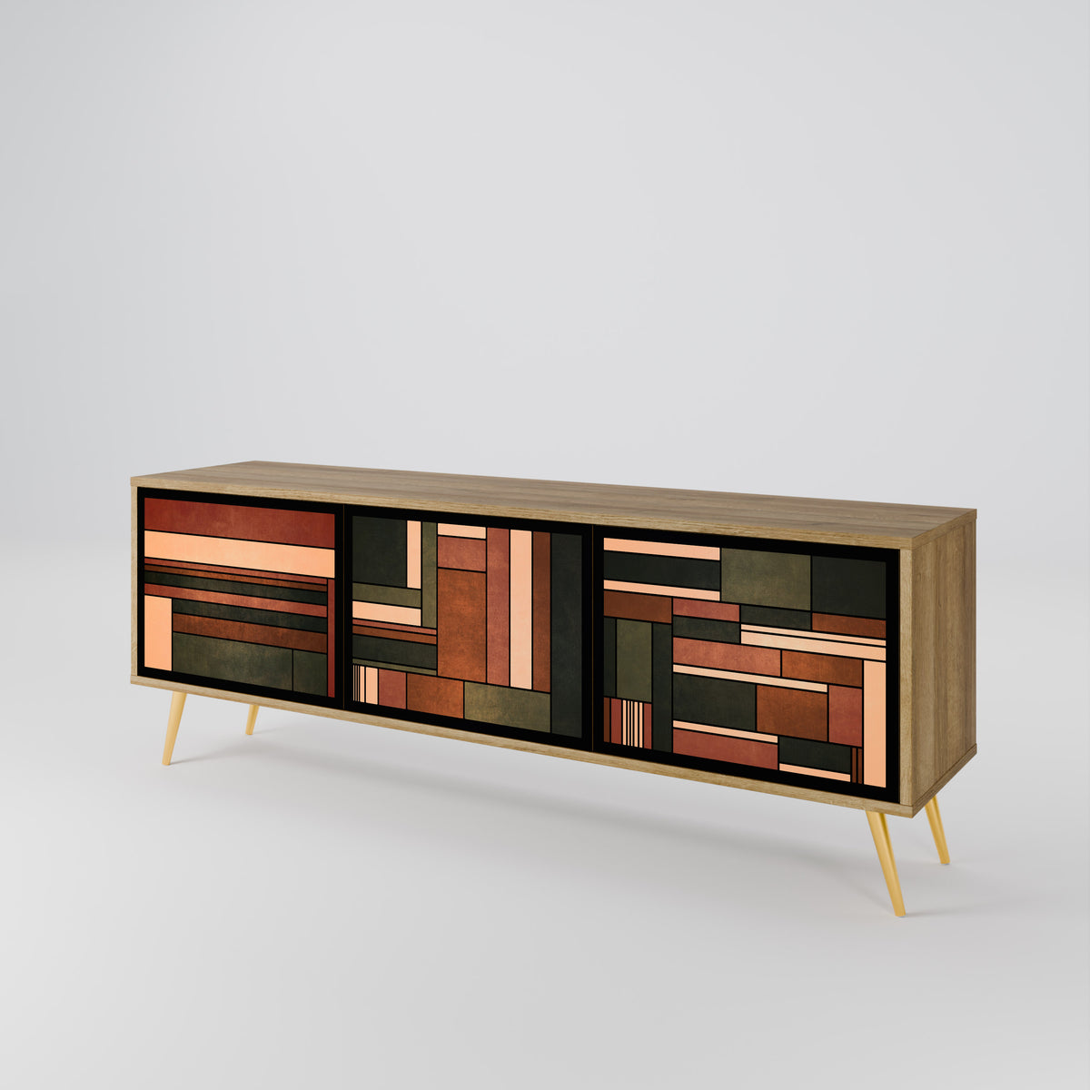 FIGURES OF NATURE Mueble de TV de 3 Puertas