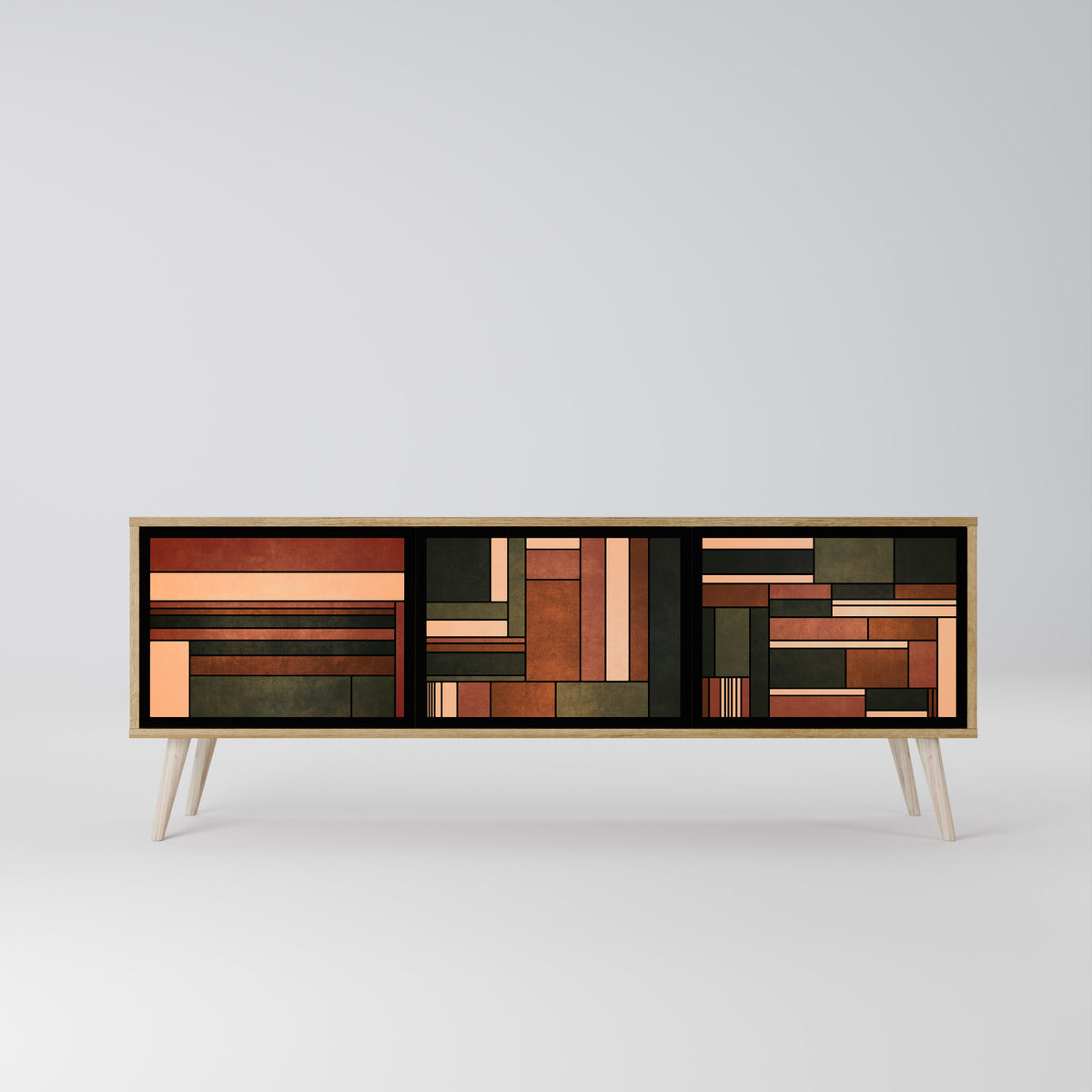 FIGURES OF NATURE Mueble de TV de 3 Puertas