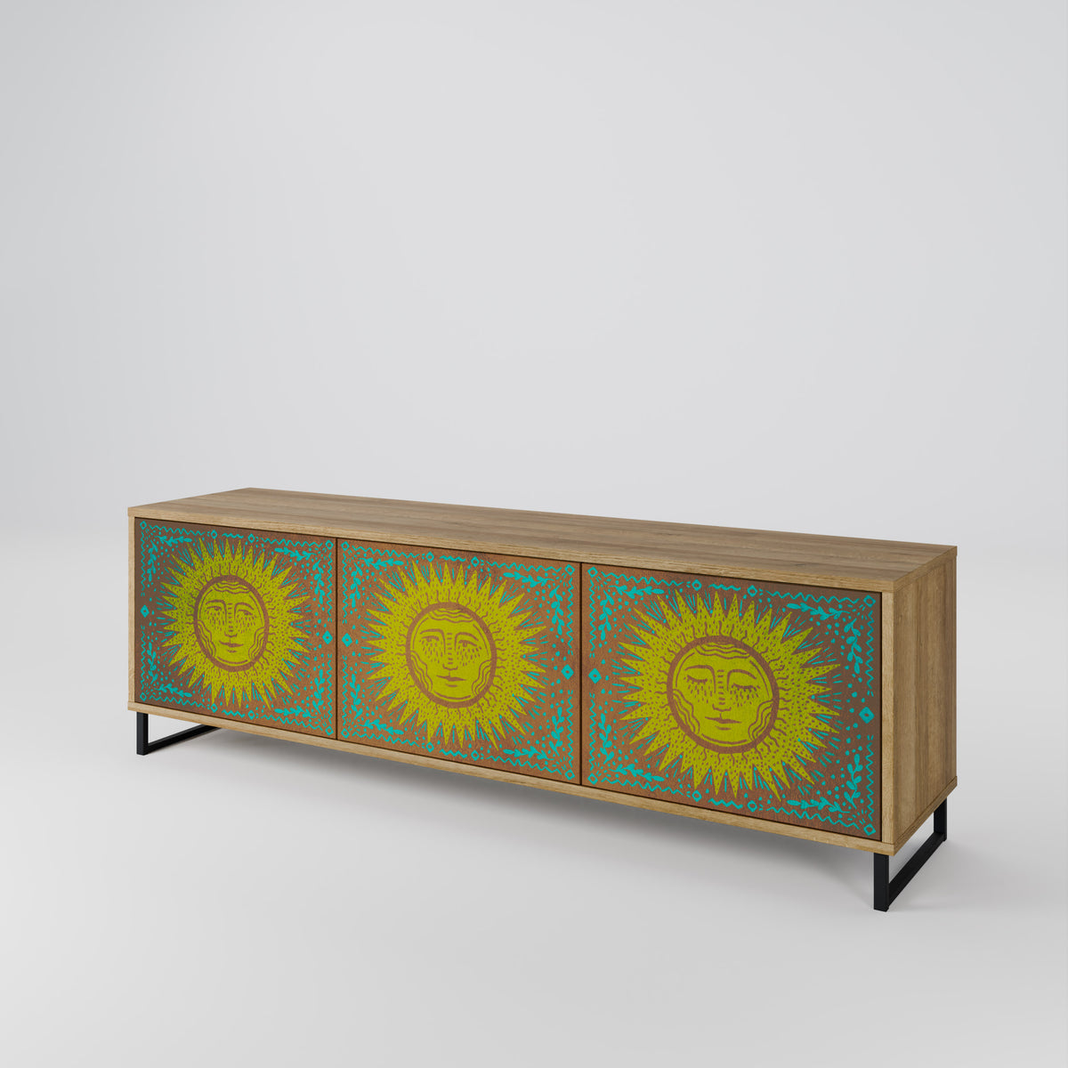 SUNSHINE EULOGY Mueble de TV de 3 Puertas