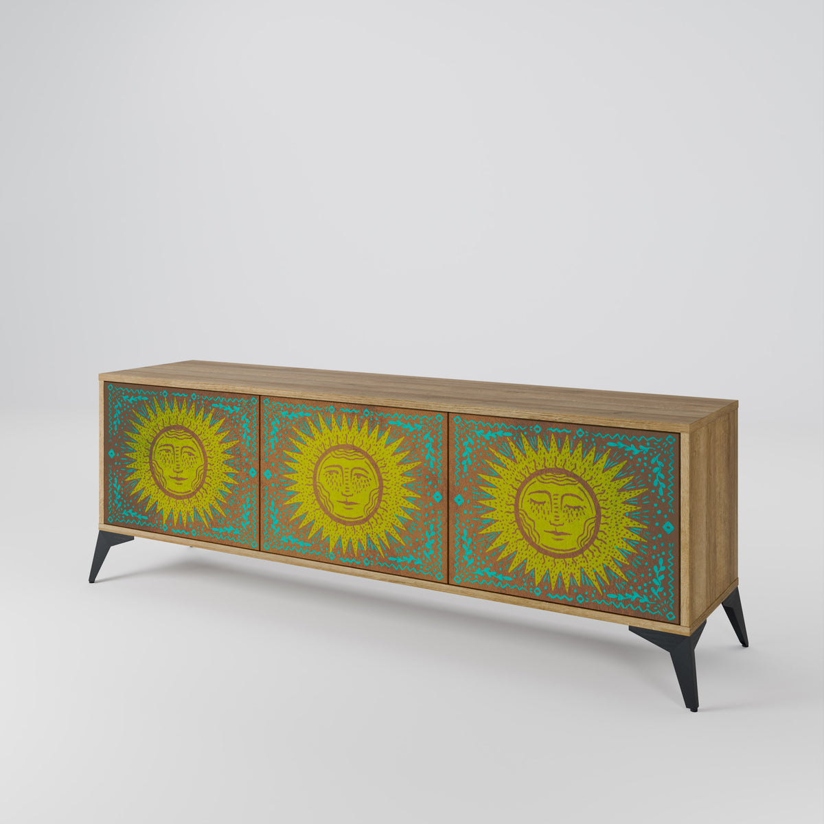SUNSHINE EULOGY Mueble de TV de 3 Puertas