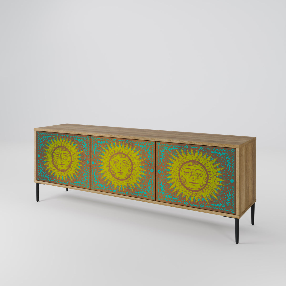 SUNSHINE EULOGY Mueble de TV de 3 Puertas