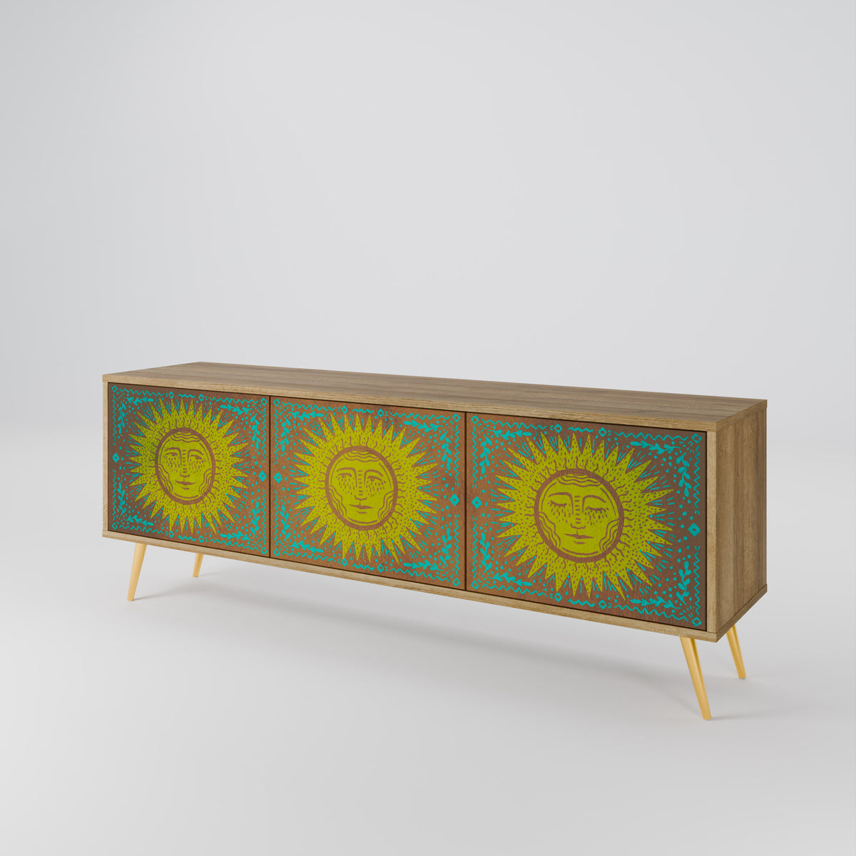 SUNSHINE EULOGY Mueble de TV de 3 Puertas