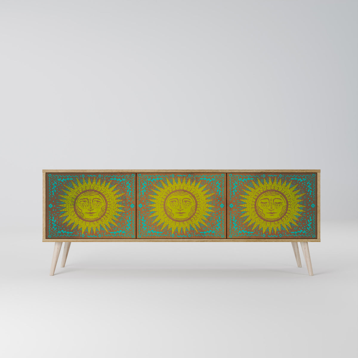 SUNSHINE EULOGY Mueble de TV de 3 Puertas