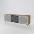 POLYGON ILLUSION 3-Door TV Cabinet