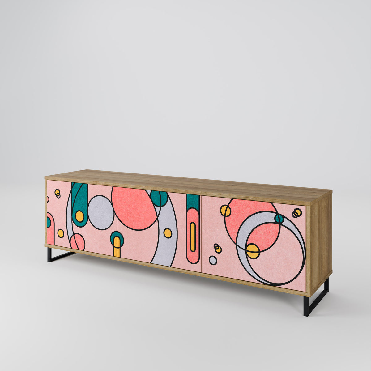 GOSSAMER ECHOES Mueble de TV de 3 Puertas
