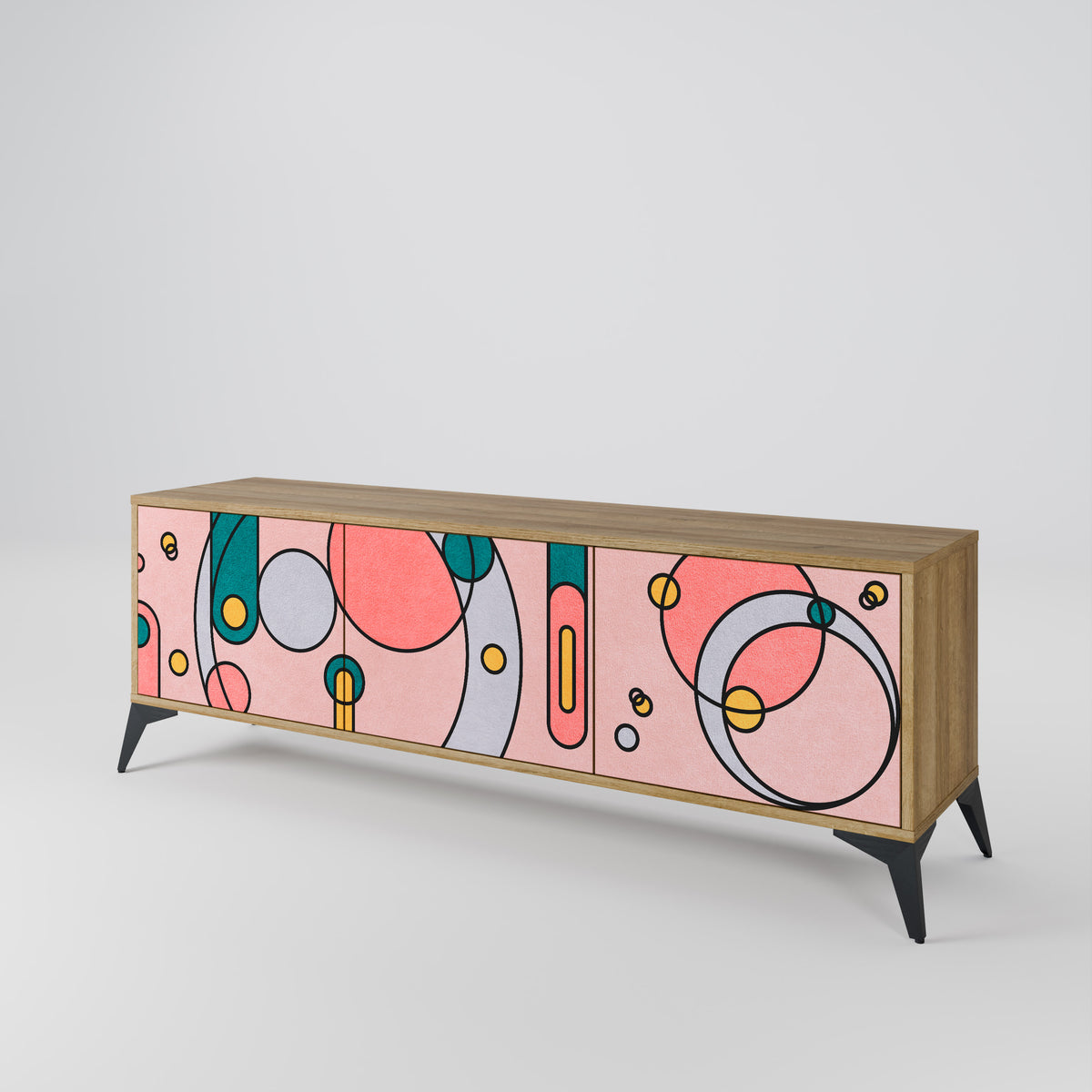 GOSSAMER ECHOES Mueble de TV de 3 Puertas