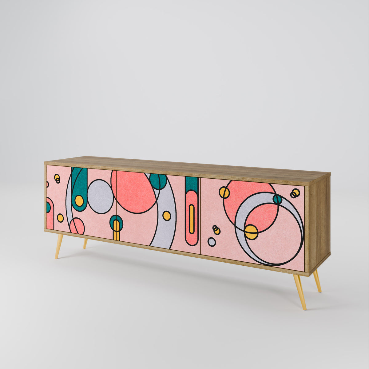 GOSSAMER ECHOES Mueble de TV de 3 Puertas