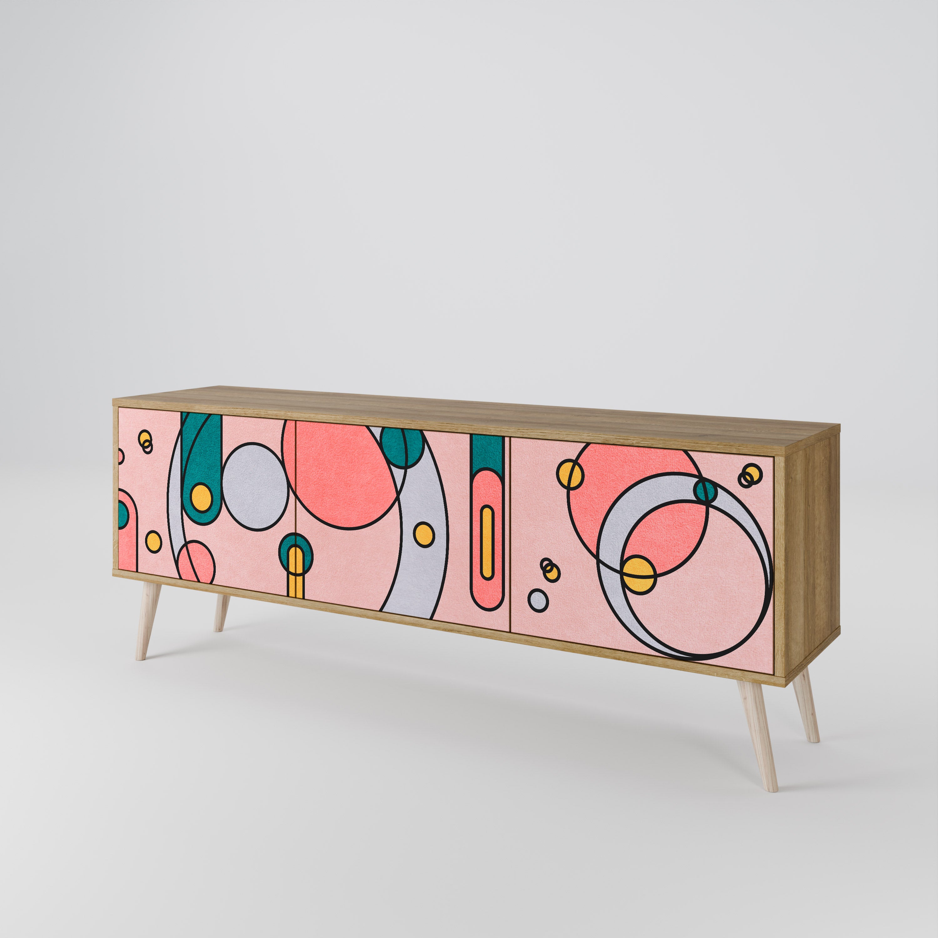 GOSSAMER ECHOES 3-Door TV Cabinet