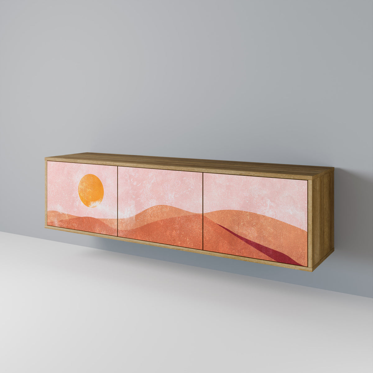 LUMINOUS SUNLIGHT Mueble de TV de 3 Puertas