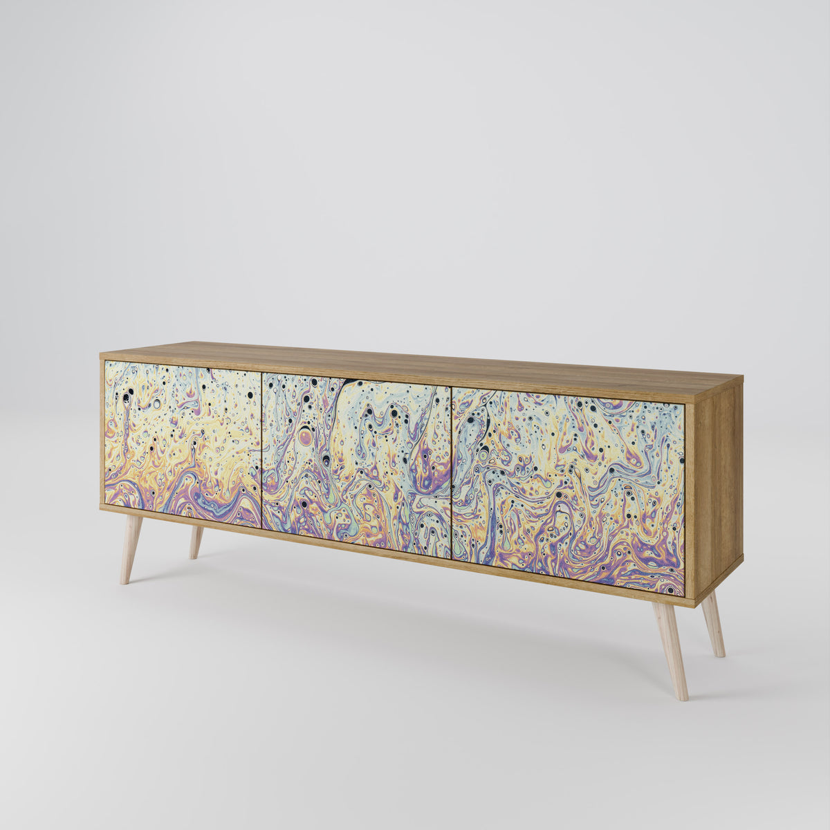 MOSAIC OF COLORS Mueble de TV de 3 Puertas