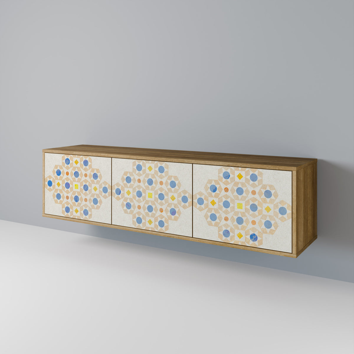 PATTERNED PRISM Mueble de TV de 3 Puertas