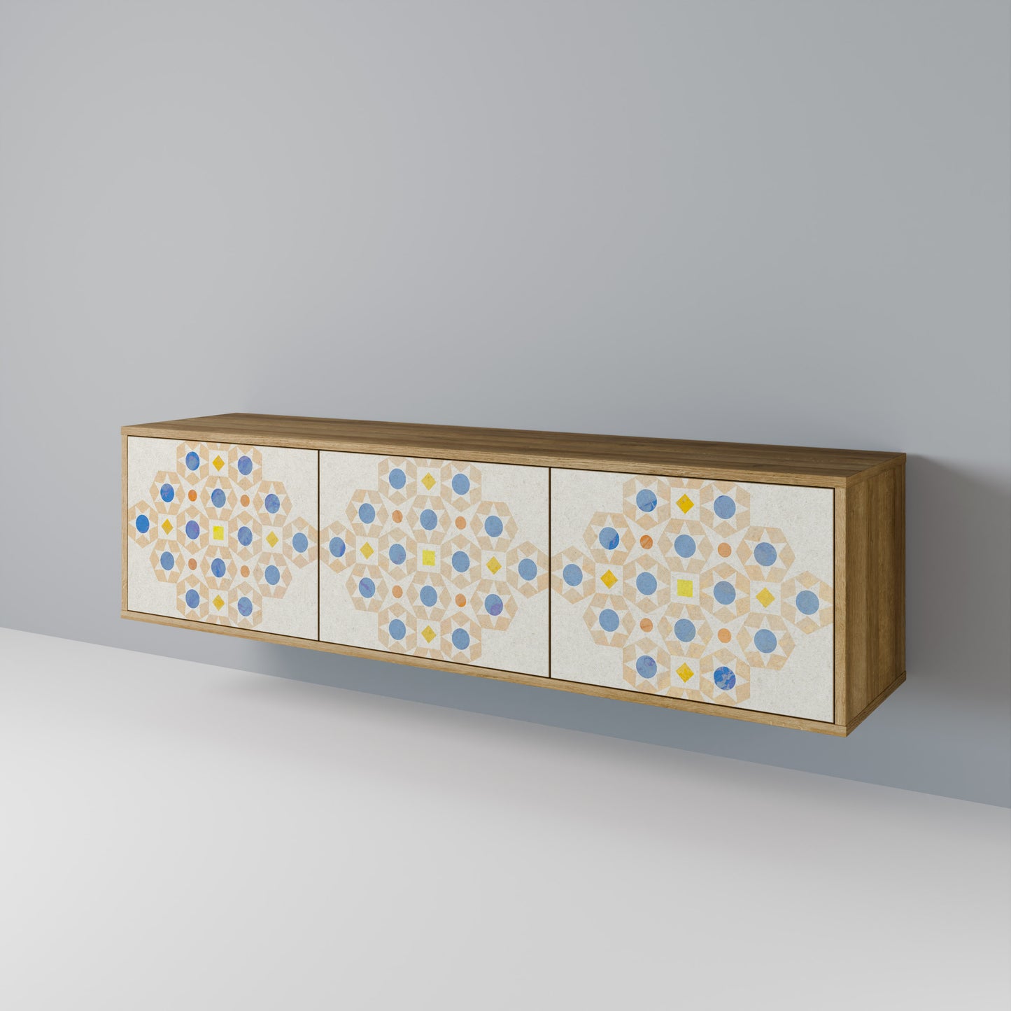 PATTERNED PRISM Mueble de TV de 3 Puertas