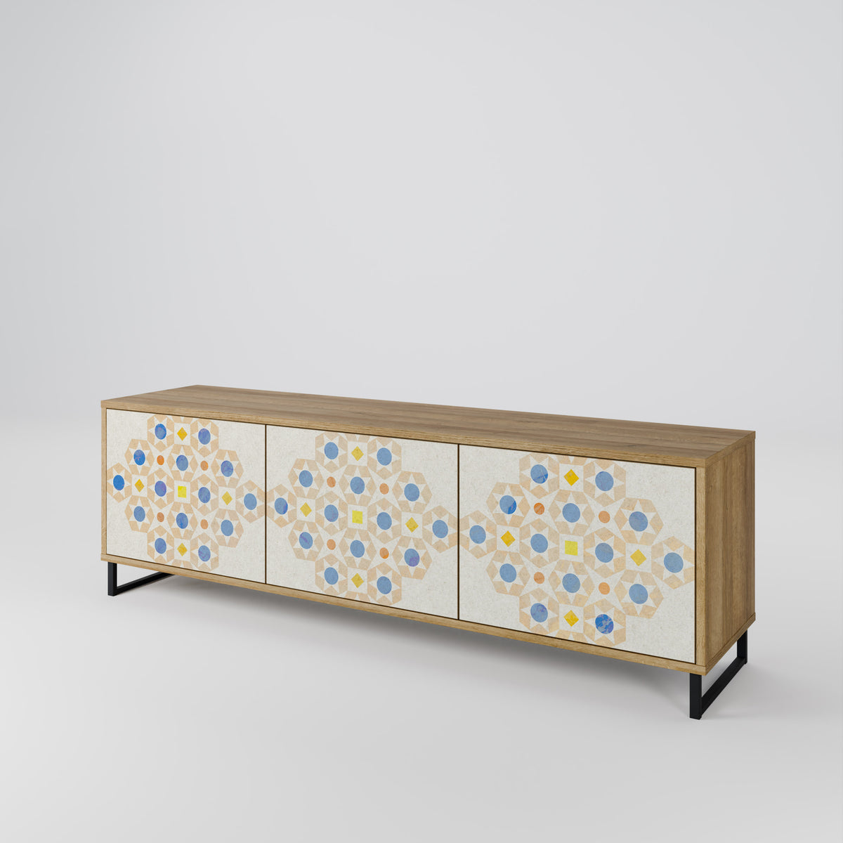PATTERNED PRISM Mueble de TV de 3 Puertas