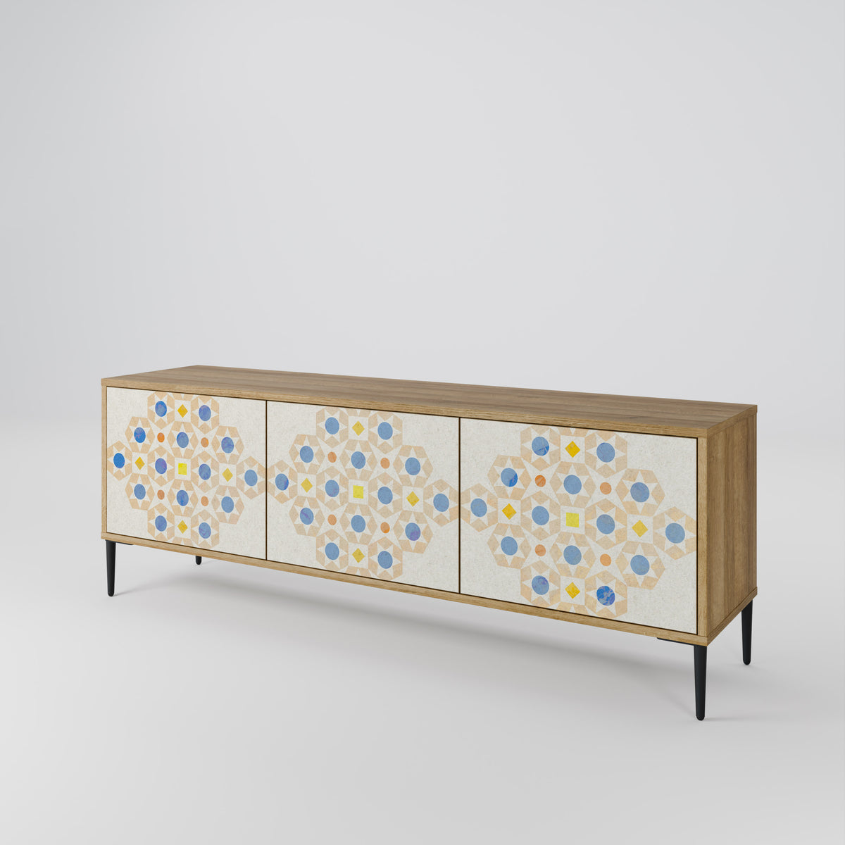 PATTERNED PRISM Mueble de TV de 3 Puertas