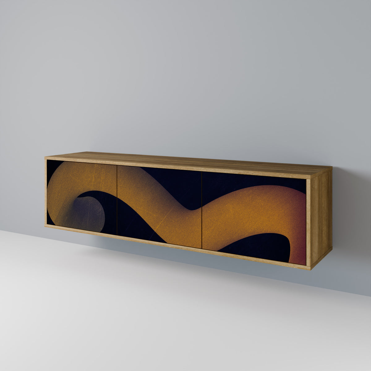 HOLLOW TIME Mueble de TV de 3 Puertas