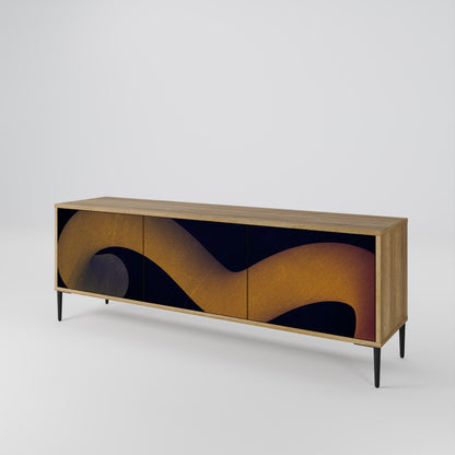 HOLLOW TIME Mueble de TV de 3 Puertas