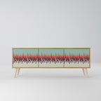 CHROMA CONTOURS 3-Door TV Stand in Oak Effect