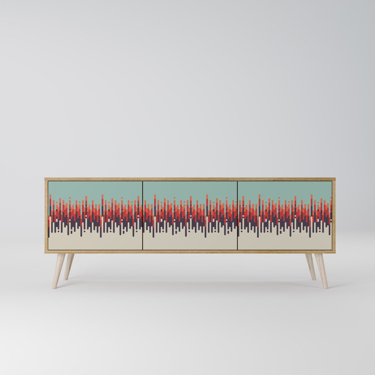 CHROMA CONTOURS Mueble de TV de 3 Puertas