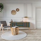 LINEOUT SPECTRUM 3-Door TV Stand in Oak Effect