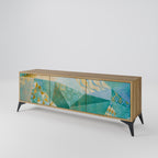 SPECTRUM SPLENDOR 3-Door TV Stand in Oak Effect