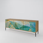 SPECTRUM SPLENDOR 3-Door TV Stand in Oak Effect