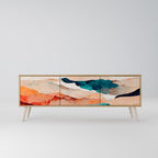 ABSTRACT LANDSCAPE 3-Door TV Cabinet