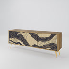 UNIFIED FRAGMENTS 3-Door TV Stand in Oak Effect