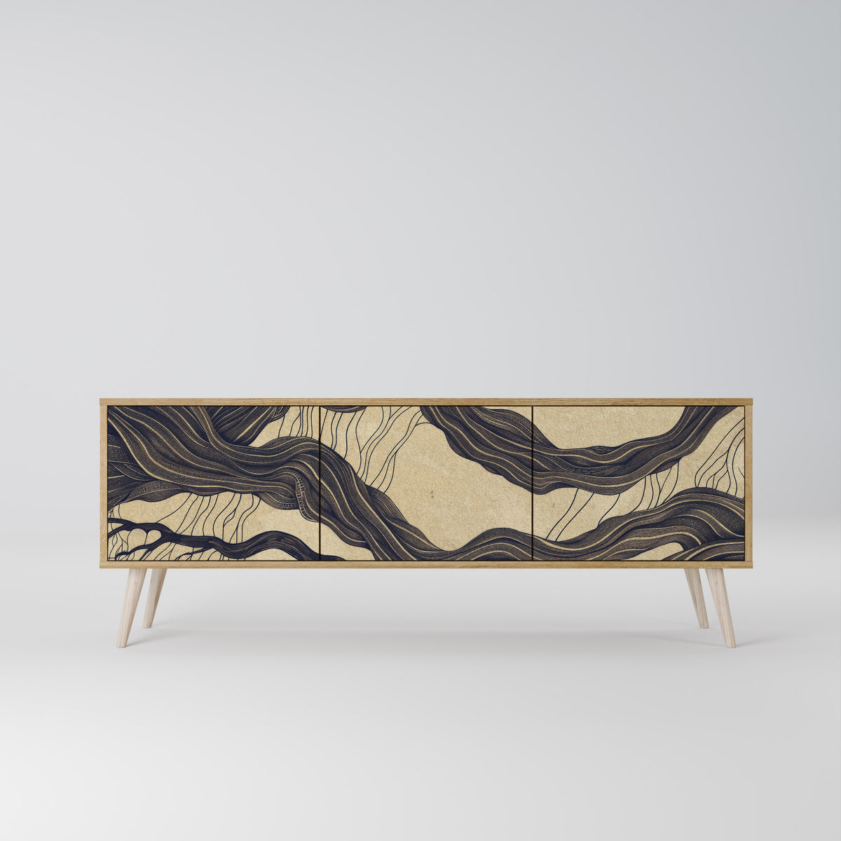 UNIFIED FRAGMENTS Mueble de TV de 3 Puertas