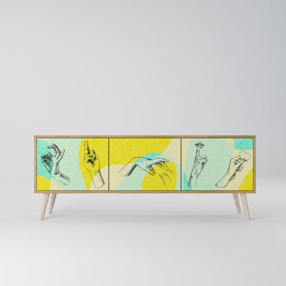 BODY LANGUAGE Mueble de TV de 3 Puertas