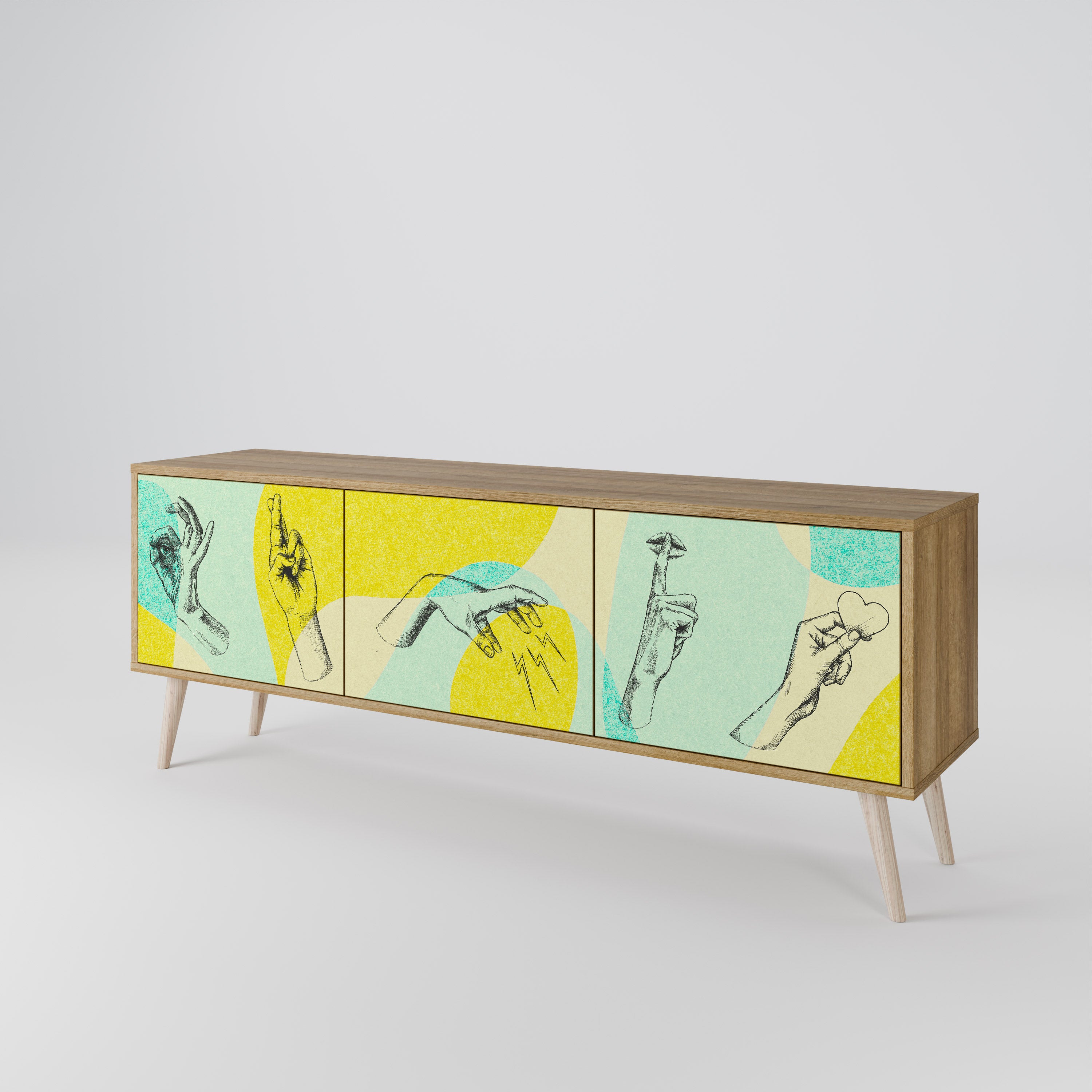 BODY LANGUAGE 3-Door TV Cabinet
