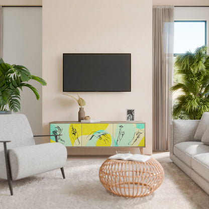 BODY LANGUAGE Mueble de TV de 3 Puertas