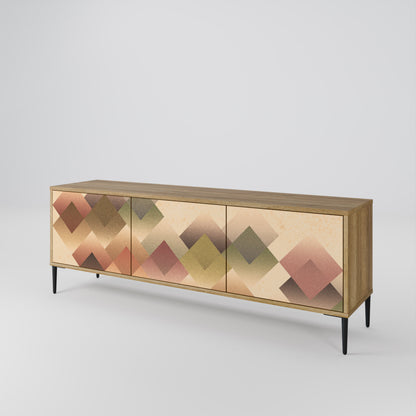 GEOMETRIC FUSION Mueble de TV de 3 Puertas